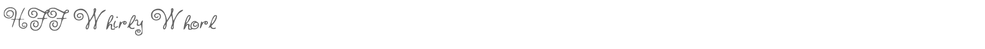 HFF Whirly Whorl HFF Whirly Whorl.ttf font preview